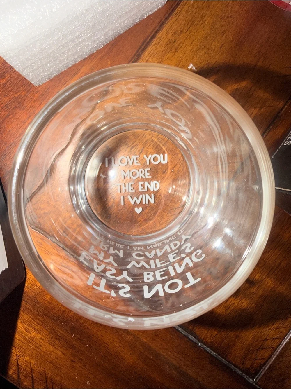Funny Whiskey Glass for Him- 2 messages on glass